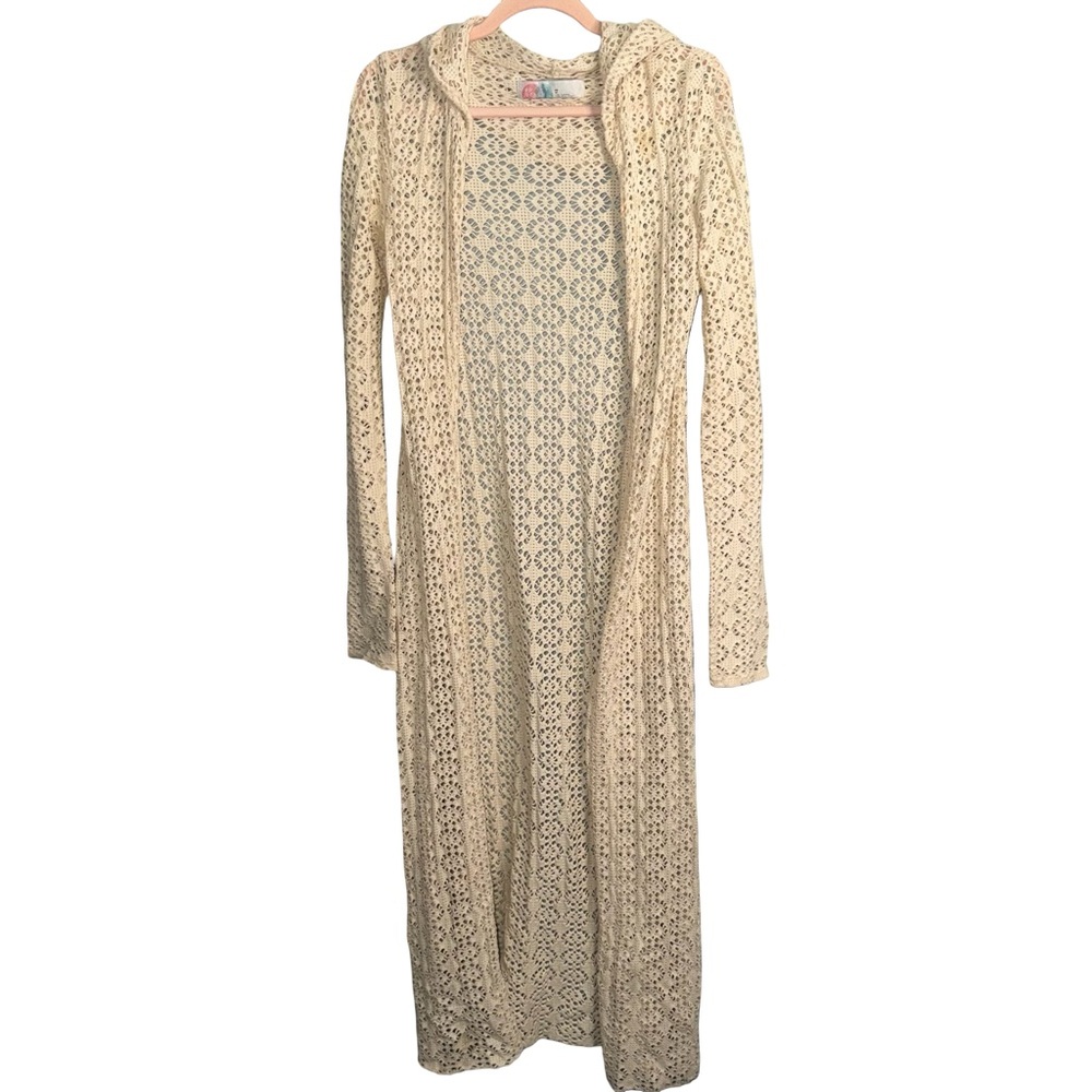 Free People Cream Long‎ Cardigan